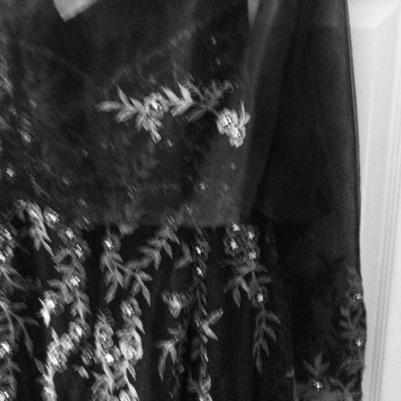 💕3X HP💕⬇️PD⬇️Mon Cheri Black with silver evening ball gown with matching shawl - Picture 6 of 12